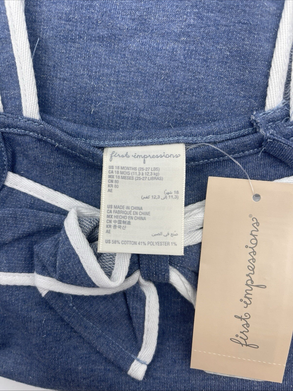Baby Girl Romper First Impression Blue 6-9Months