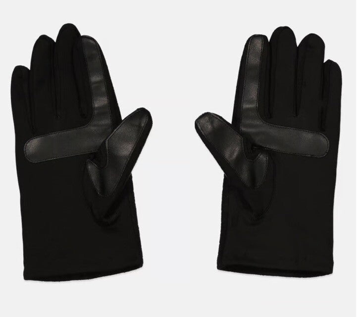 isotoner Women's Stretch Fleece Gloves With smartDri, Black, S/M