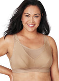 Playtex Women's Secrets Bounce Control Wireless Bra Taupe 44DDD