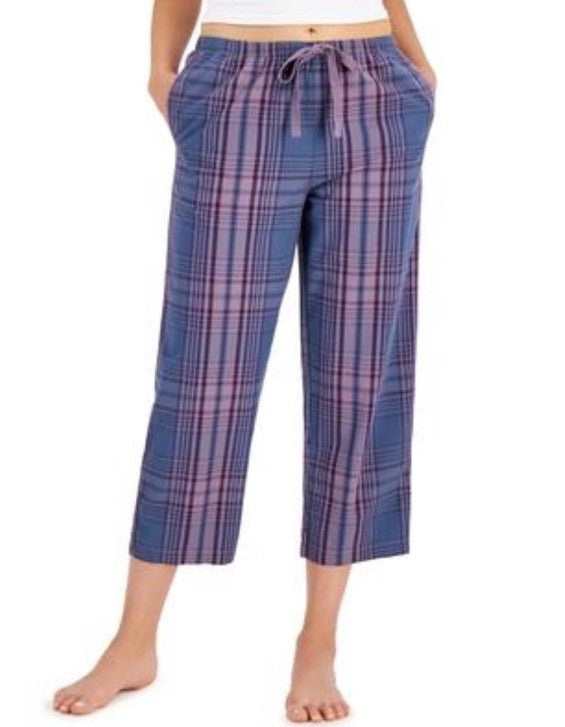 Charter Club Women's Woven Cotton Capri Pajama Pants  XS