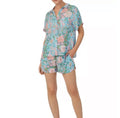 Sanctuary Women's Sz S Short Sleeves Notch Top & Shorts Woven Pajama Set Stripes
