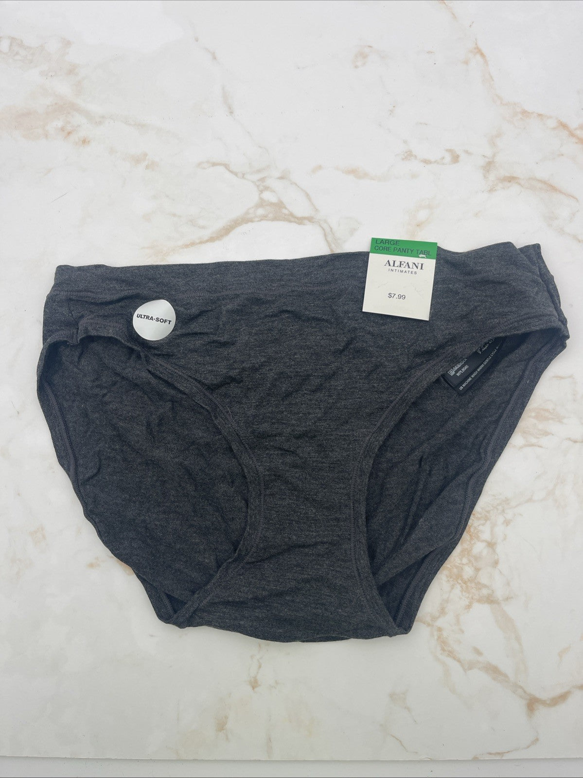 Alfani Ultra Soft Mix-and-Match Bikini Underwear Size L   Gray
