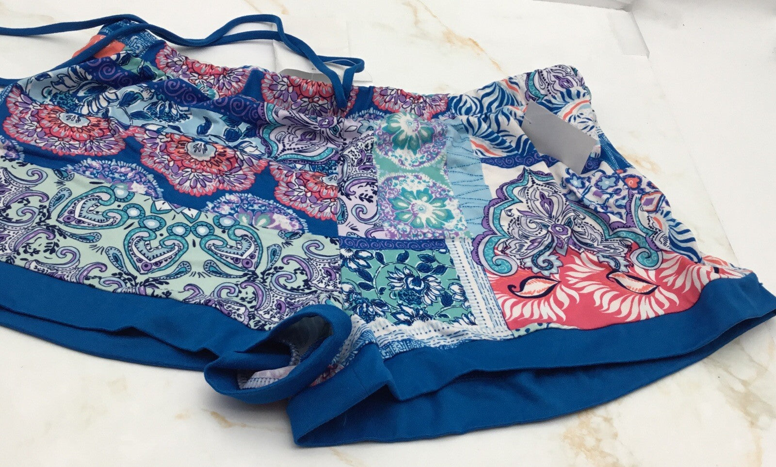 linea donatella Women’s Sleeping Shorts Blue Small Shorts Only 