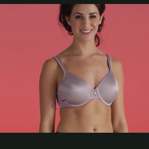 Bali Passion For Comfort Back Smoothing Underwire Bra DF0082 Black 36D