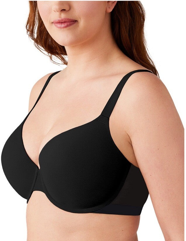 Wacoal 853387 Shape Revelation Shallow Top Bra 34D Black Contour UW $76 NWT