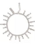 I.N.C. International Concepts Silver-Tone Mixed Crystal Shaky Charm Bracelet