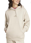 Adidas Women's All Szn Boyfriend Fleece Hoodie, Alumina, M