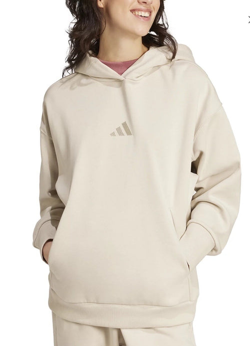 Adidas Women's All Szn Boyfriend Fleece Hoodie, Alumina, M