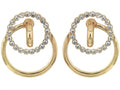 Steve Madden Interlock Crystal Pavé Interlocking Drop Earrings