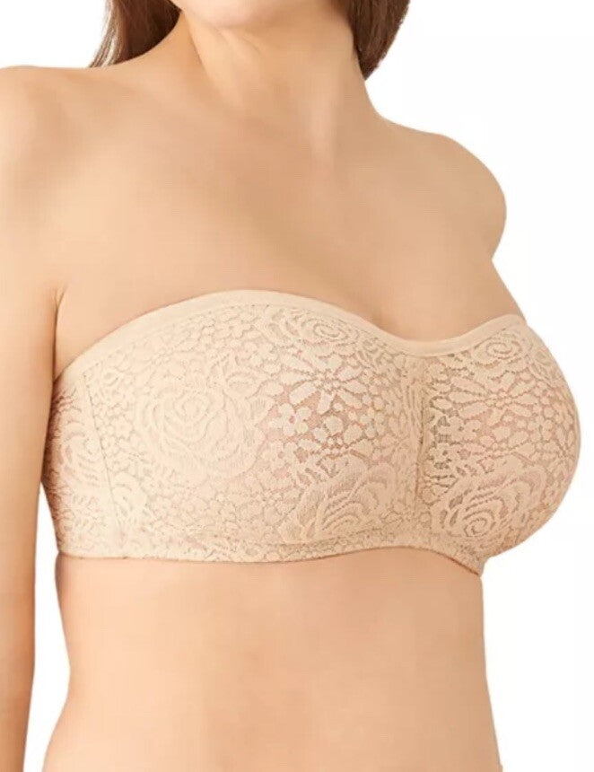 New Wacoal 854205 Halo Strapless Unlined Underwire Bra US Sz 36D