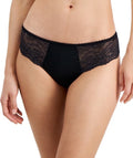 I.N.C. International Concepts Women's Satin Micro Thong Underwear Black L