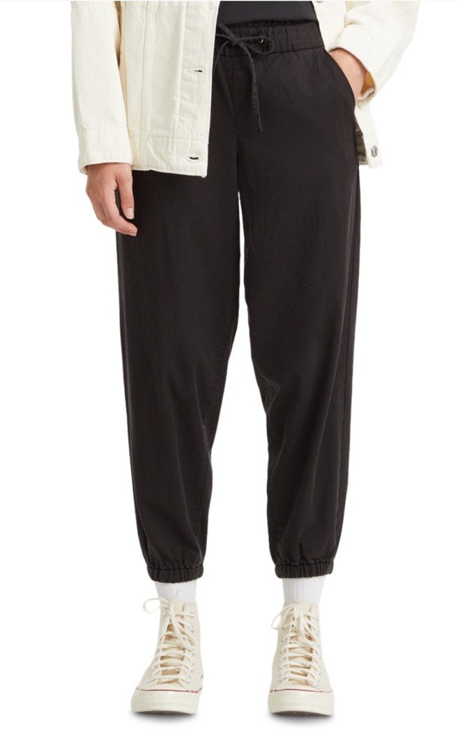 Levi's Women's Off-Duty High Rise Relaxed Jogger Pants Black L