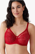 Wacoal 855186 Retro Chic Full Figure Underwire Bra 42G Red