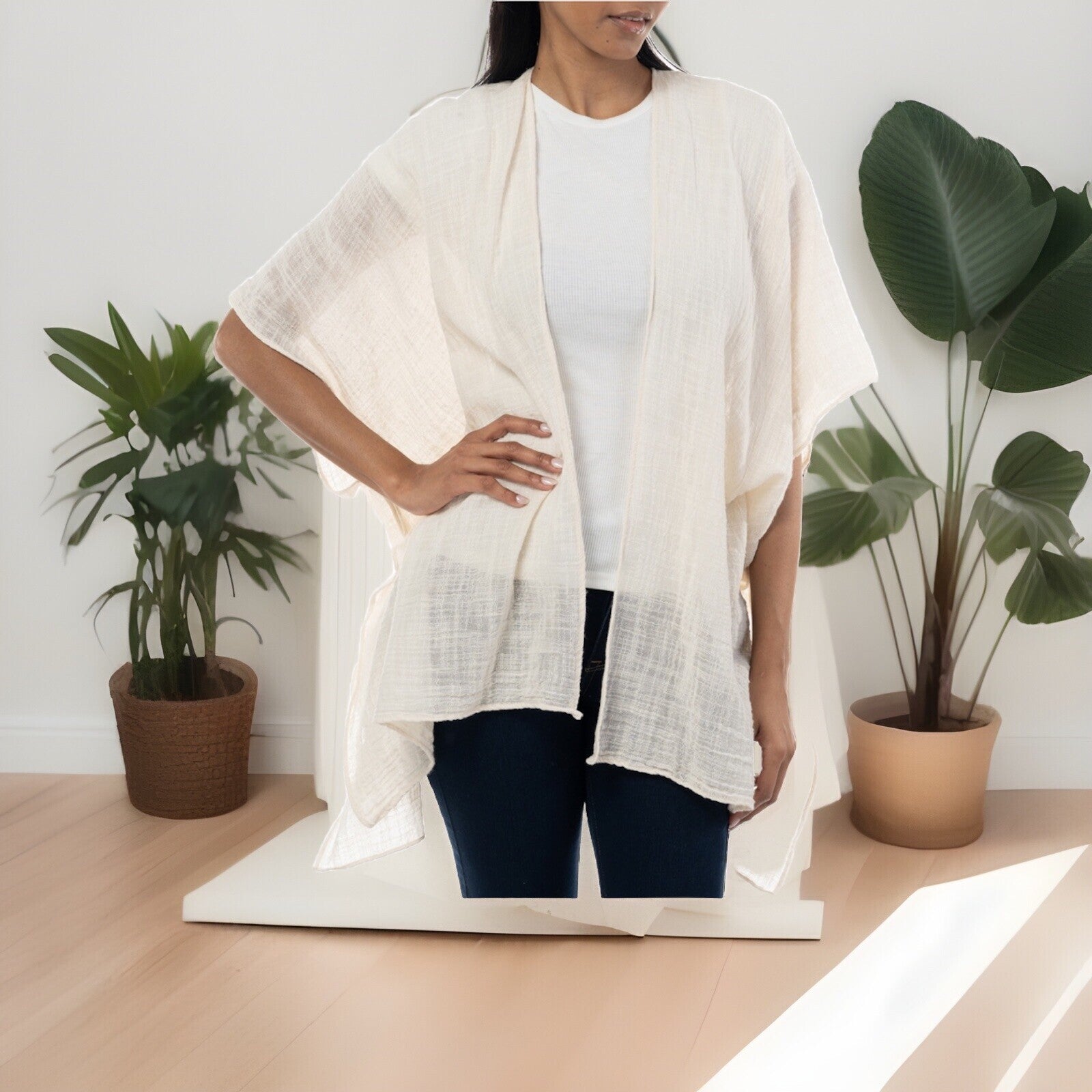 Style & Co Women's Layering Topper, Created for Macy's - Ivory