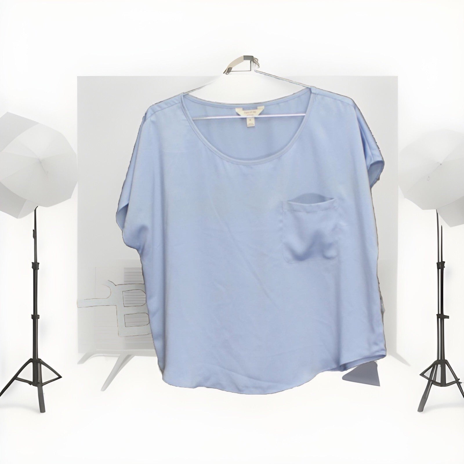 State of Day Women's Short-Sleeve Pajama Top XL Eventide 