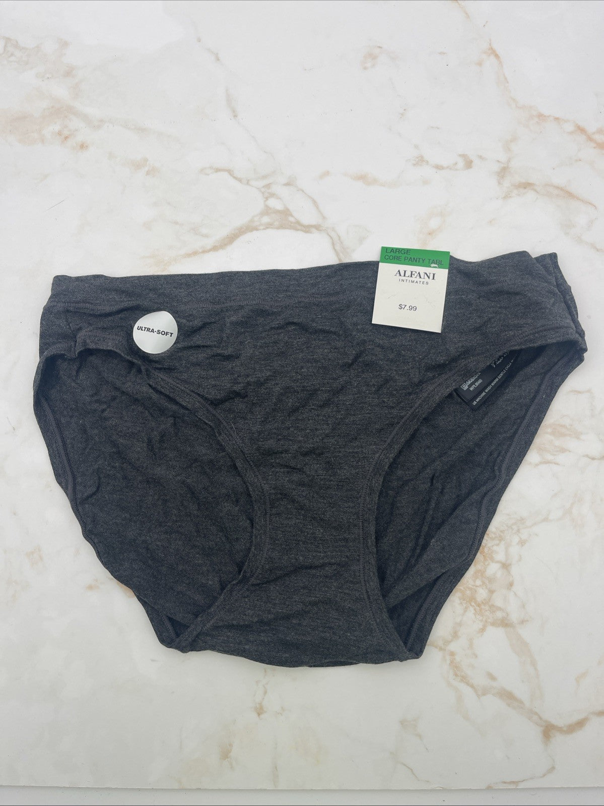 Alfani Ultra Soft Mix-and-Match Bikini Underwear Size L   Gray