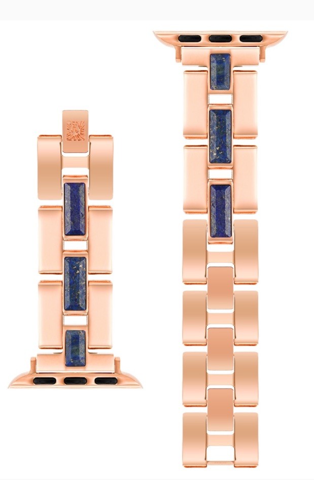 Anne Klein Gold Tone Alloy Metal Bracelet For Apple Watch 42mm Series 10