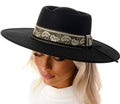 Marcus Adler Women's Wool Blend Felt Hat with Paisley Print Band