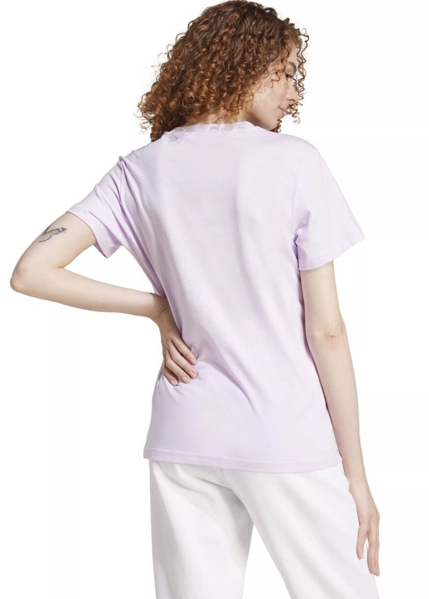 Women's adidas Holiday Training Graphic Tee Size M Ice Lavender 