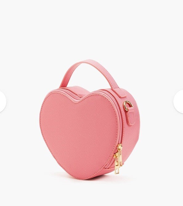 Like Dreams Love Heart Crossbody Bag Pink