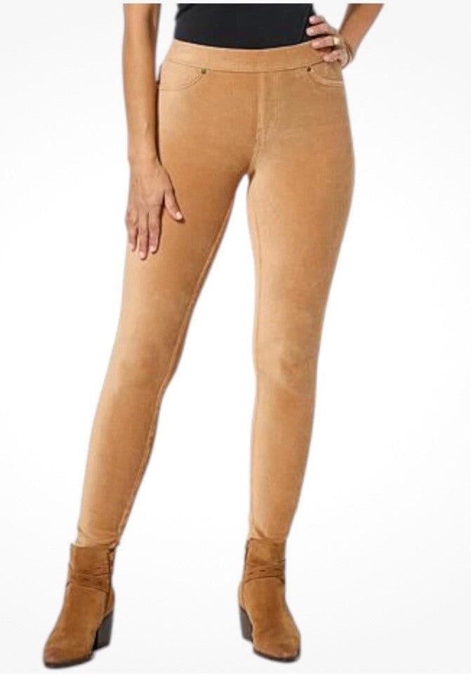 HUE Women's Corduroy Legging Camel Size S