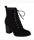 Journee Collection Women's Baylor Lace Up Bootie Black Size 11