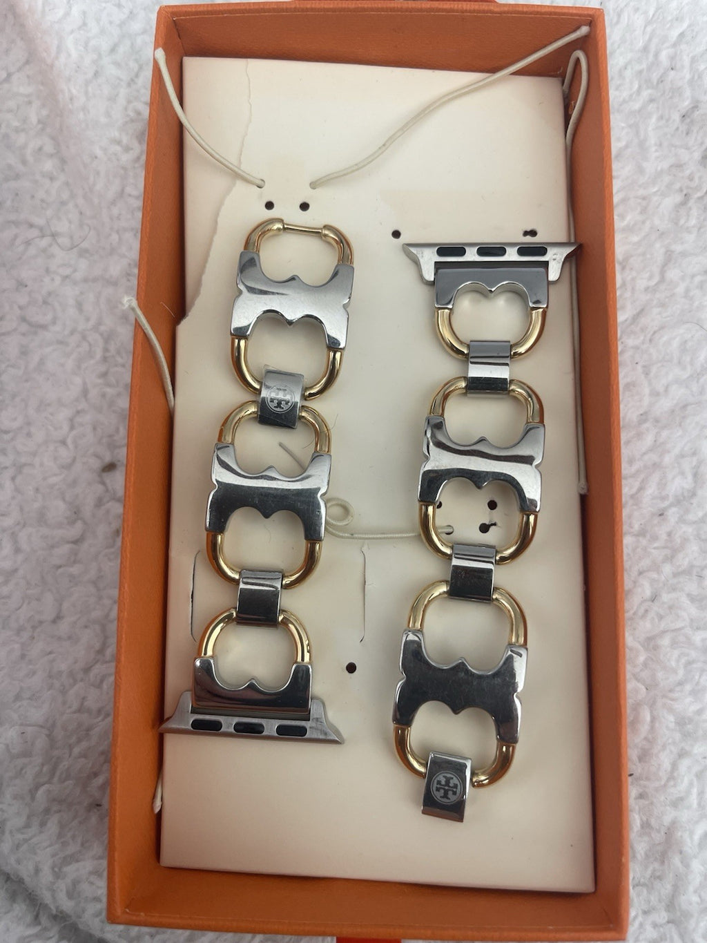 Tory Burch  The Miller Two-Tone Stainless Steel Link Bracelet For Apple Watch