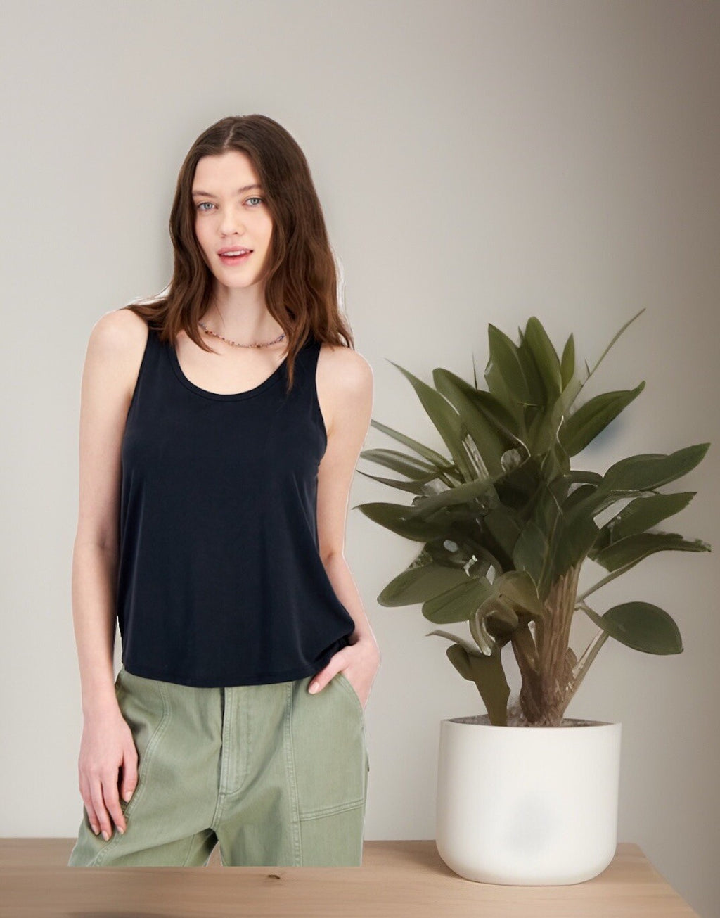 Hippie Rose Junior's Super Soft Scoop-Neck Tank - Black XS