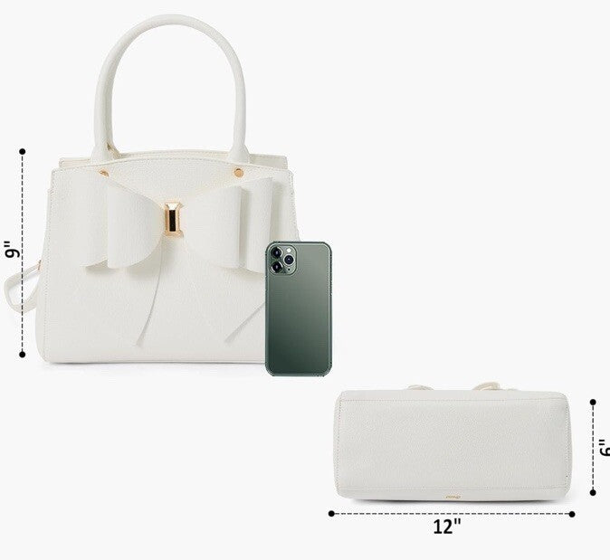 Like Dreams Elegant Vegan Leather Crossbody Bag White - Poppy Easter 