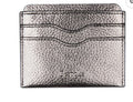 Bespoke Men’s Gunmetal Silver Faux Leather Pebble Card Holder