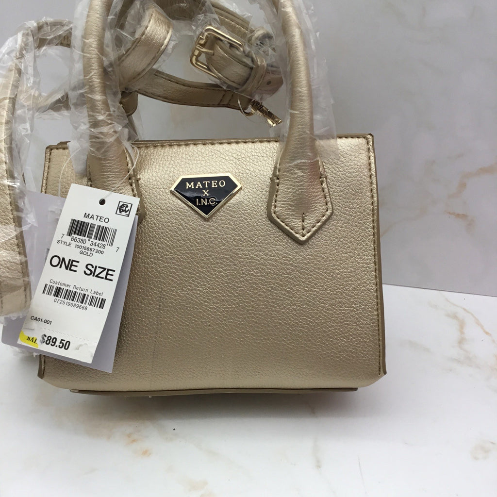 I.N.C. International Concepts Mateo for INC Diana Gold Bag 