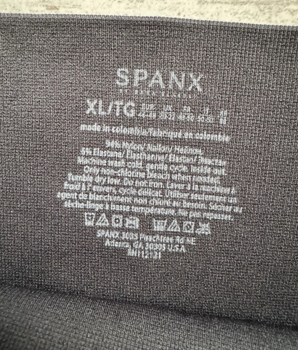 Spanx Look At Me Now Leggings Size XL Heather Camo Print Seamless Tummy Control
