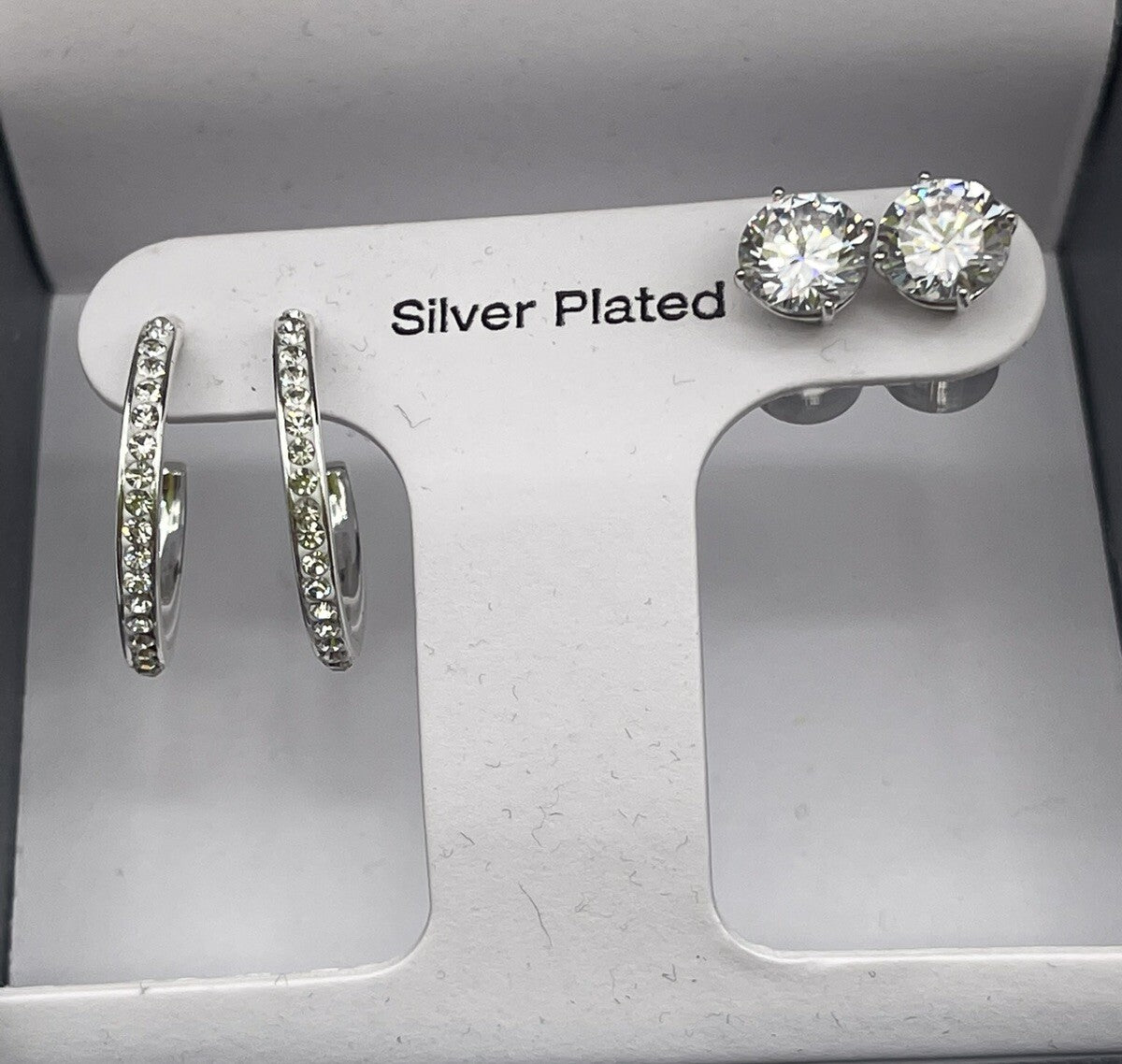 And Now This Silver Plated Women’s Earrings Set