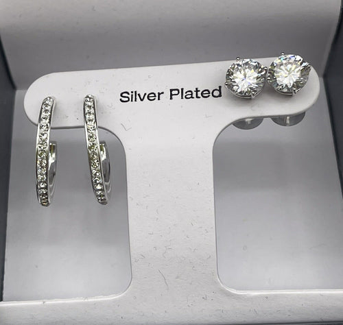 And Now This Silver Plated Women’s Earrings Set