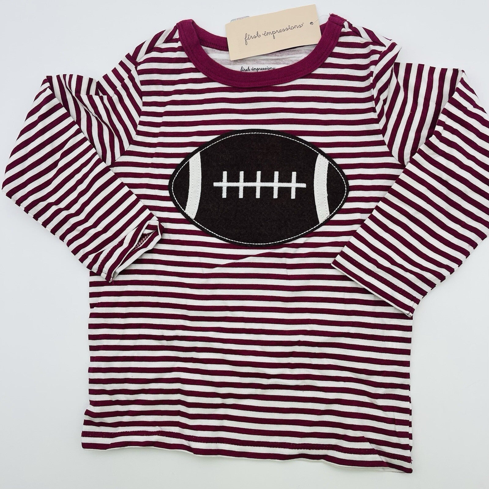T-SHIRT--First Impressions--Baby Boy--Football--SIZE 2T BRAND NEW WITH TAGS