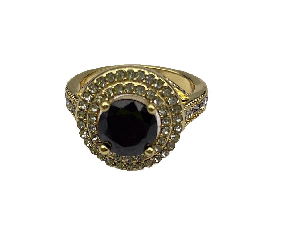 Charter Club Cubic Zirconia Gold Plated Ring Size 6