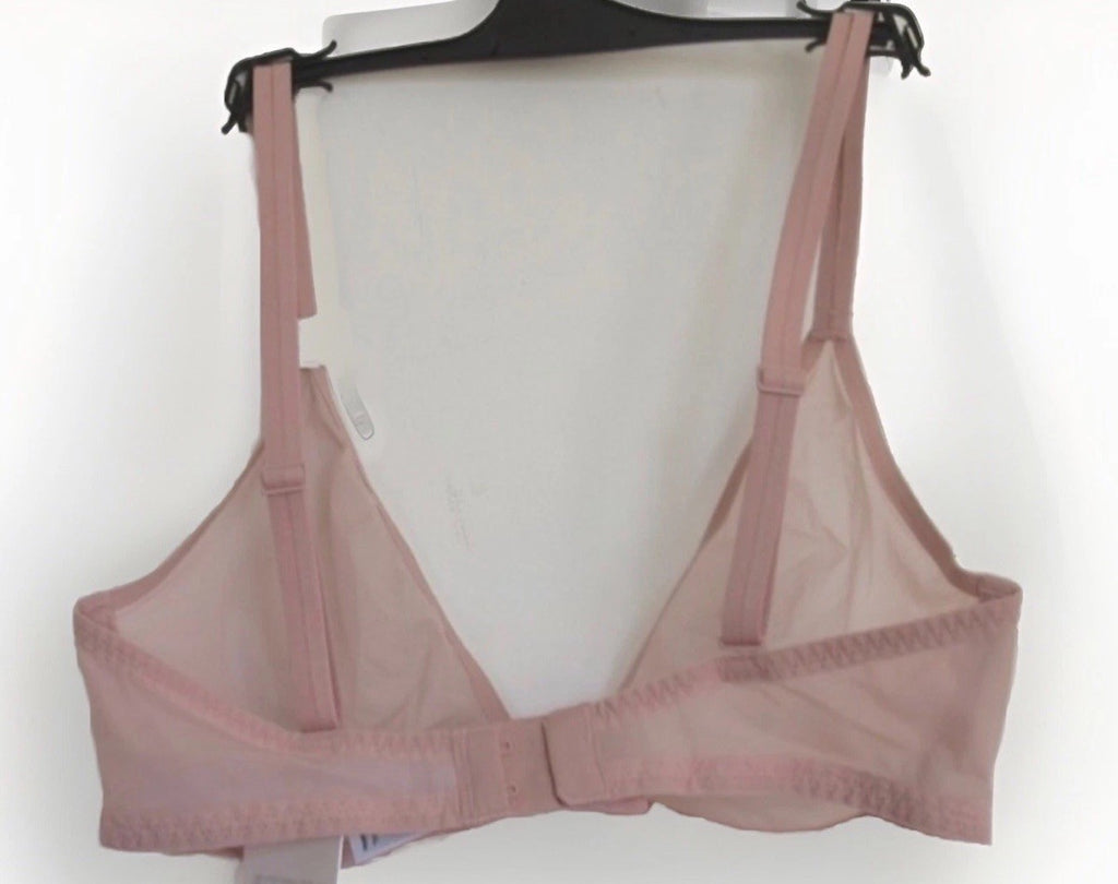 Calvin Klein Women's Sheer Marquisette Unlined Plunge Bra Beige 38D