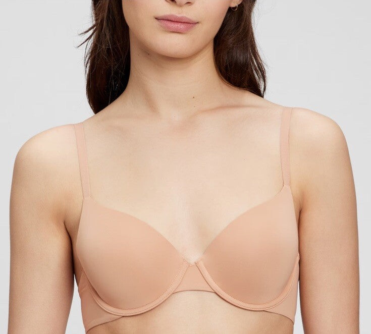 GapBody Everyday T-shirt Bra 34C Brush Beige