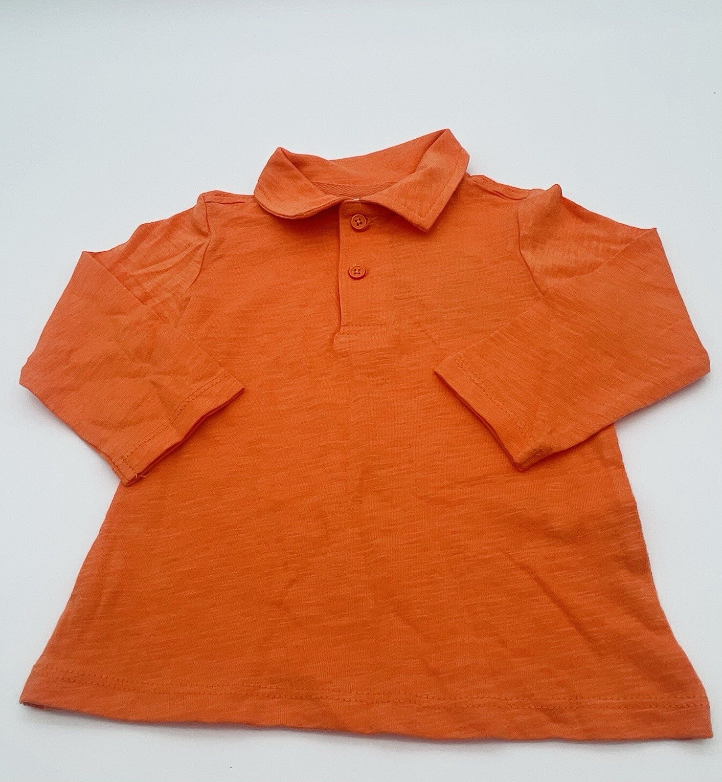 First Impressions Infant Boys Brings Him A Comfy Polo Shirt,Orange 18 Months