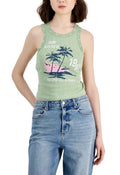  Self Esteem Self-Esteem Juniors' Sun Kissed Lace-Trim Tank Top M