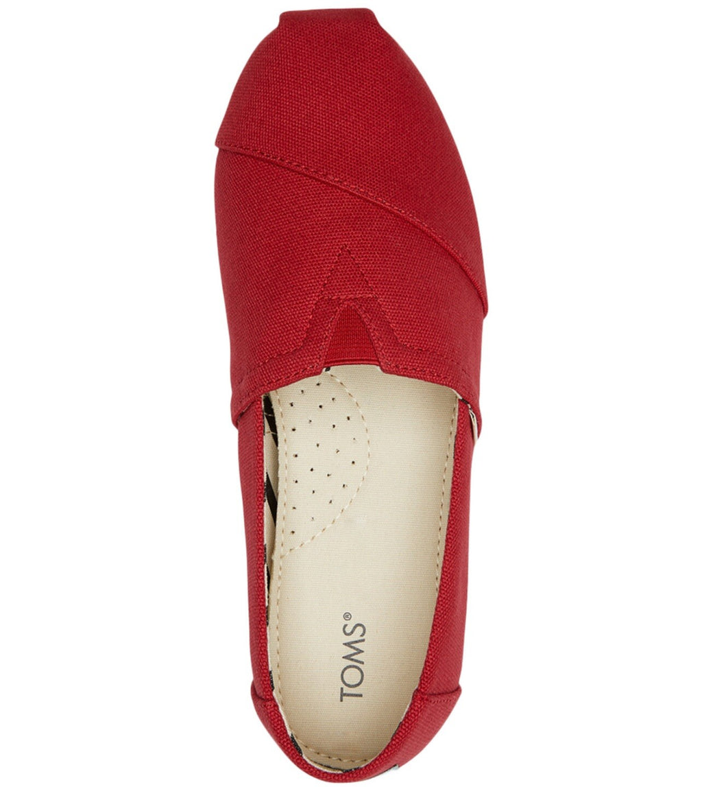 Women's Toms Alpargata Red Size 8.5 Recycled Cotton Canvas  100% Original Brand