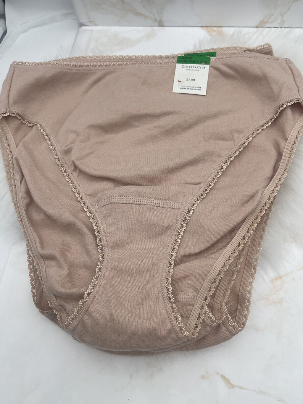 Charter Club Med Core Panty Tabl Nude Color