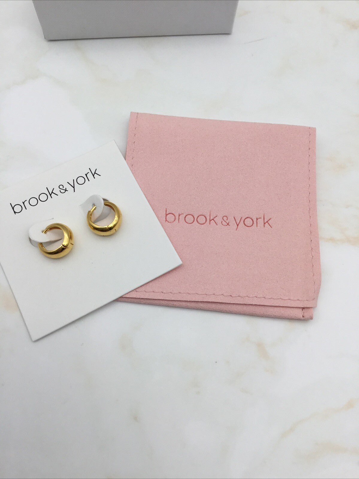 Brook & York Small Gold Color Hoops