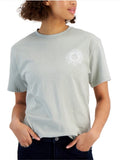 Rebellious One Juniors' Cotton Celestial Boyfriend Tee Desert Sage XL