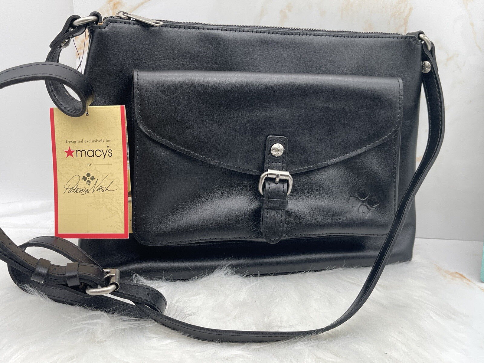 patricia nash bag leather Med Black $199
