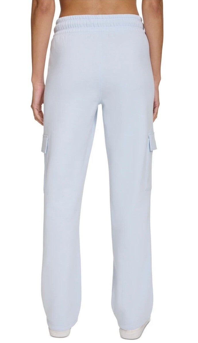 Calvin Klein Women's Active Embroidered-Logo Cargo Pants, Spray, M
