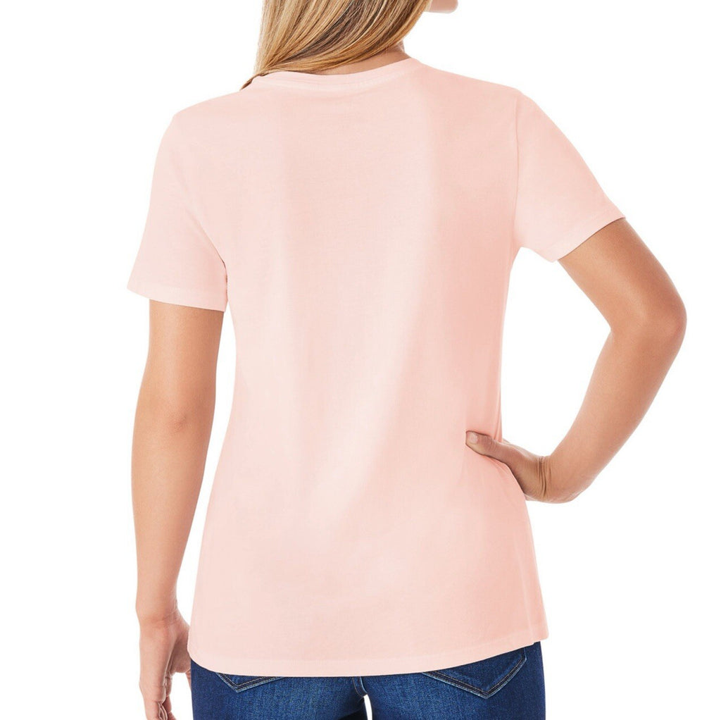Members Mark Women's Essential Short Sleeve Relaxed Fit Crewneck Tee Size M