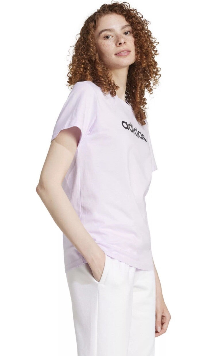 Women's adidas Holiday Training Graphic Tee Size M Ice Lavender 