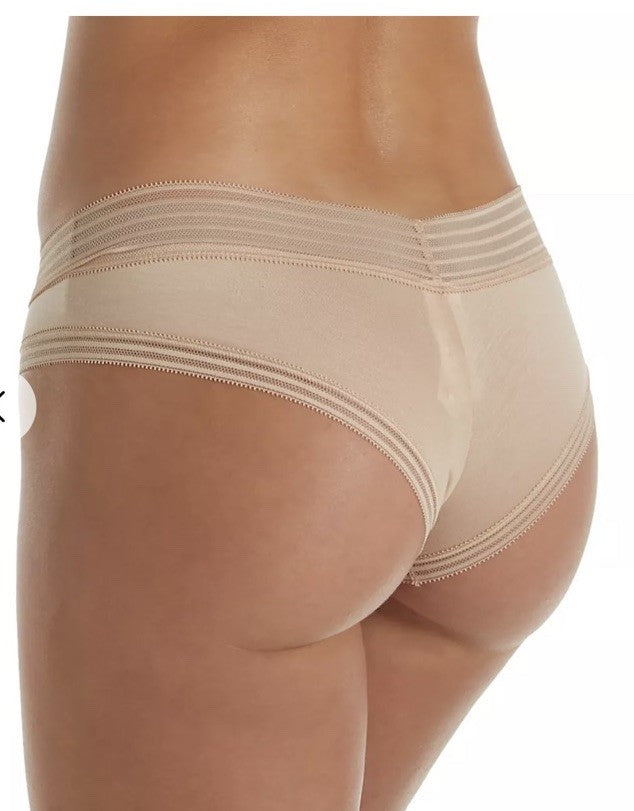 Calvin Klein Striped-Waist Hipster Underwear QD3672 Bare Color L