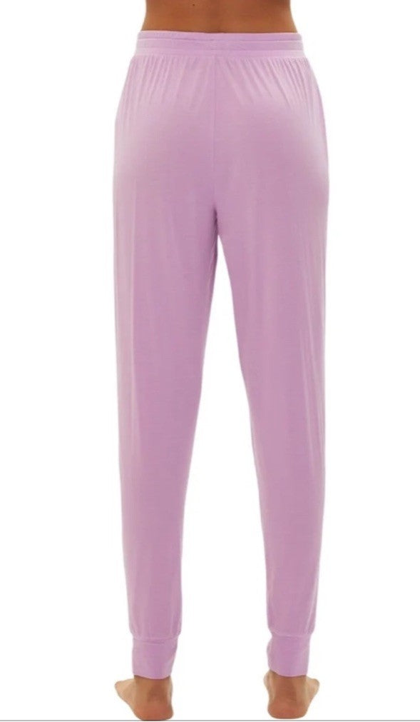 Gap Body Women's Drawstring-Waist Jogger Pajama Pants Purple Orchid XL